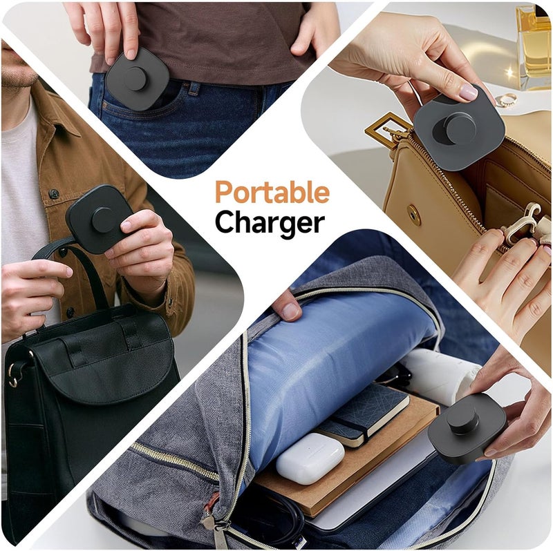 VOVELF Compatible with Oura Ring 4 Charger,Fast Charging Dock and USB-C Cable - Oura Ring 4 Must-Haves for Users (Black, Size 8) - Image 4